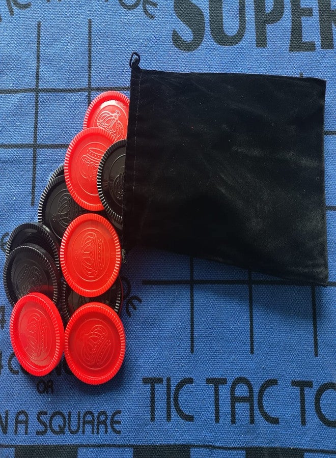 SEETOOOGAMES 24 Pieces 3 Inches Jumbo Replacement Checker Pieces Only-12red,12black - Image 5
